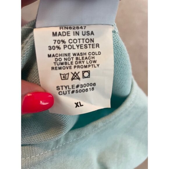 Maxi Tank Cotton Sleeveless Light Green Scoop Neck Grannycore Dresss Sz XL - Picture 7 of 7